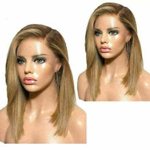 Load image into Gallery viewer, Luxury Bob Ombre Honey Blonde 100% Human Hair Swiss 13x4 Lace Front Glueless Wig U-Part, 360 or Full Lace Upgrade Available