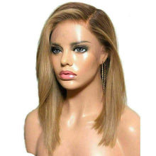 Load image into Gallery viewer, Luxury Bob Ombre Honey Blonde 100% Human Hair Swiss 13x4 Lace Front Glueless Wig U-Part, 360 or Full Lace Upgrade Available