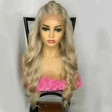 Load image into Gallery viewer, Luxury Remy Light Dirty Blonde 100% Human Hair Swiss 13x4 Lace Front Glueless Wig Wavy U-Part, 360 or Full Lace Upgrade Available