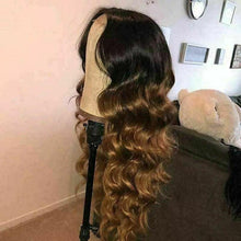 Load image into Gallery viewer, Luxury Wavy Ombre Auburn #30 Brown 100% Human Hair Swiss 13x4 Lace Front Glueless Wig Highlight U-Part, 360 or Full Lace Upgrade Available