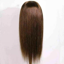 Load image into Gallery viewer, Luxury Medium Brown Fringe Bangs 100% Human Hair Swiss 13x4 Lace Front Glueless Wig U-Part, 360 or Full Lace Upgrade Available