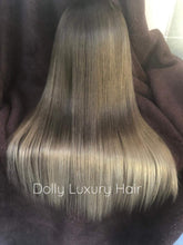 Load image into Gallery viewer, Luxury Light Brown Blonde Ombre 100% Human Hair Swiss 13x4 Lace Front Glueless Wig U-Part, 360 or Full Lace Upgrade Available