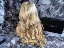 Load image into Gallery viewer, Luxury Dirty Mousy Light Blonde Ombre 100% Human Hair Swiss 13x4 Lace Front Glueless Wig U-Part, 360 or Full Lace Upgrade Available