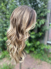 Load image into Gallery viewer, Luxury Balayage Highlight Brown Ash Blonde 100% Human Hair Swiss 13x4 Lace Front Glueless Wig  U-Part, 360 or Full Lace Upgrade Available