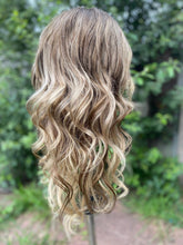Load image into Gallery viewer, Luxury Balayage Highlight Brown Ash Blonde 100% Human Hair Swiss 13x4 Lace Front Glueless Wig  U-Part, 360 or Full Lace Upgrade Available