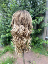 Load image into Gallery viewer, Luxury Balayage Highlight Brown Ash Blonde 100% Human Hair Swiss 13x4 Lace Front Glueless Wig  U-Part, 360 or Full Lace Upgrade Available