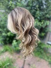 Load image into Gallery viewer, Luxury Balayage Highlight Brown Ash Blonde 100% Human Hair Swiss 13x4 Lace Front Glueless Wig  U-Part, 360 or Full Lace Upgrade Available