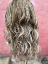 Load image into Gallery viewer, Luxury Balayage Highlight Brown Ash Blonde 100% Human Hair Swiss 13x4 Lace Front Glueless Wig  U-Part, 360 or Full Lace Upgrade Available
