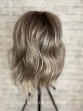 Load image into Gallery viewer, ALASKA | Luxe Cold Grey Balayage 100% Human Hair Swiss 13x4 Lace Front Glueless Wig Bleached Knots Transparent Lace Full Lace Upgrade Available
