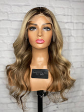 Load image into Gallery viewer, READY TO SHIP Clearance 20” 130% 13x4 Lace Front Root Blur Balayage Highlighted Human Hair Wig
