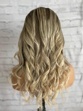 Load image into Gallery viewer, SALE READY TO SHIP Luxury 16" 180% Lace Front Ash Blonde Balayage Wig