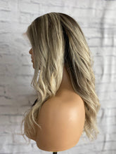 Load image into Gallery viewer, SALE READY TO SHIP Luxury 16" 180% Lace Front Ash Blonde Balayage Wig