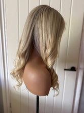 Load image into Gallery viewer, Ready to Ship Luxury 18” 130% 13x6 Light Blonde Balayage Human Hair Wig
