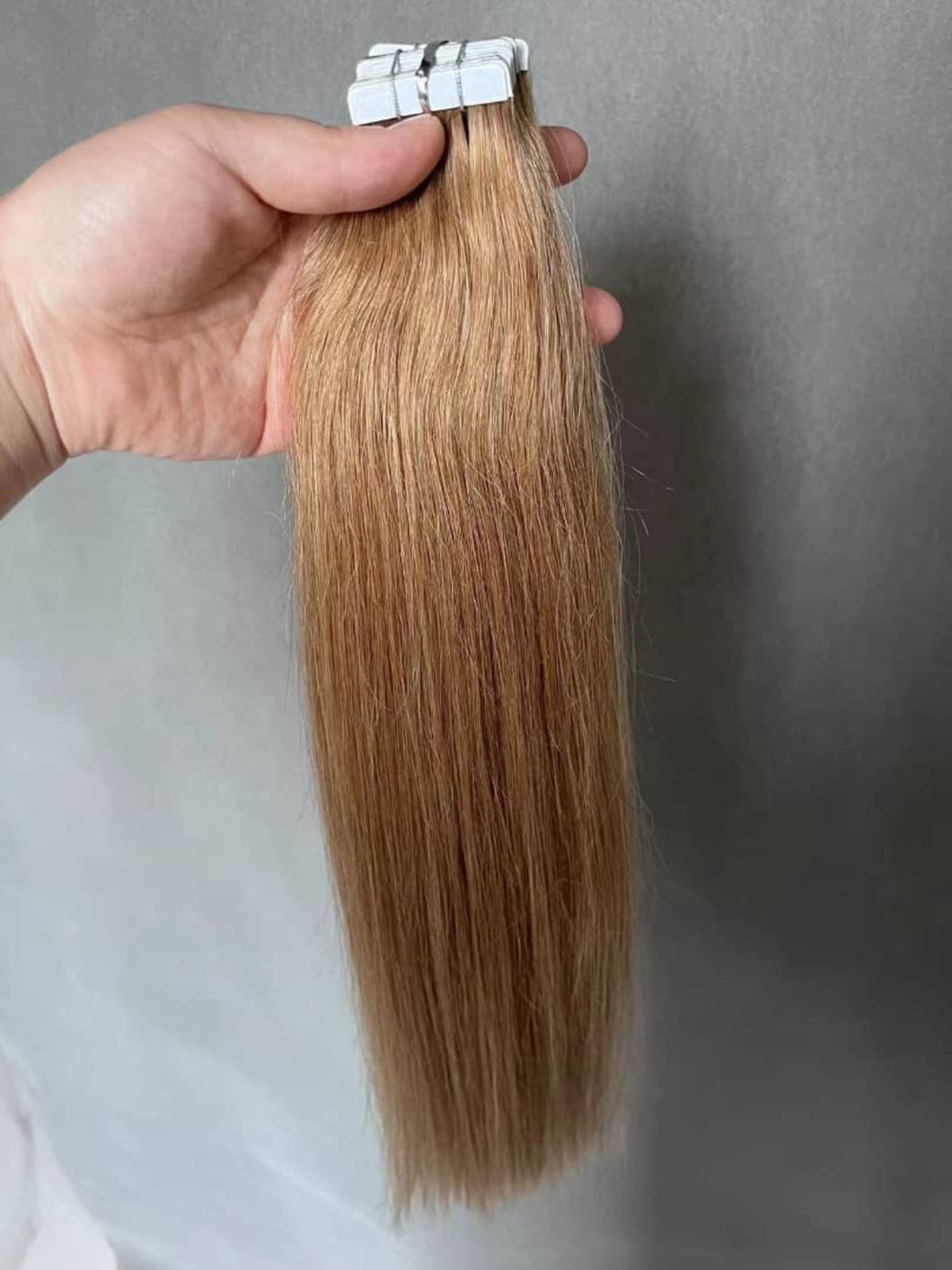 Luxury READY TO SHIP Balayage 16” Tape Ins Auburn Human Hair Extensions 100g