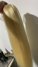 Load image into Gallery viewer, Ready to Ship Luxury 24” 180% Platinum Blonde #613 Human Hair Wig
