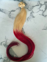 Load image into Gallery viewer, Luxury READY TO SHIP Balayage 30” Ombre #613/Hot Pink Human Hair Extensions 100g
