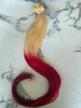 Load image into Gallery viewer, Luxury READY TO SHIP Balayage 30” Ombre #613/Hot Pink Human Hair Extensions 100g
