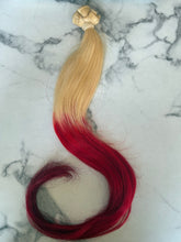 Load image into Gallery viewer, Luxury READY TO SHIP Balayage 30” Ombre #613/Hot Pink Human Hair Extensions 100g
