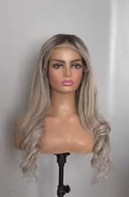 Load and play video in Gallery viewer, Ready to Ship Luxury 20” 150% Blonde Balayage Human Hair Wig
