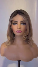Load and play video in Gallery viewer, Ready to Ship Luxury 12” 130% Brown Balayage Wig
