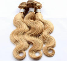 Load image into Gallery viewer, Luxury Body Wave Brazilian Blonde Piano #27/613 Highlight Human Hair Extensions
