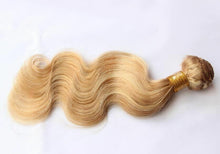 Load image into Gallery viewer, Luxury Body Wave Brazilian Blonde Piano #27/613 Highlight Human Hair Extensions
