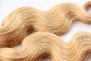 Luxury Body Wave Brazilian Blonde Piano #27/613 Highlight Human Hair Extensions