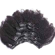 Load image into Gallery viewer, Luxury Brazilian Clip In Afro Kinky Curly Virgin Human Hair Extensions 7pcs 120g
