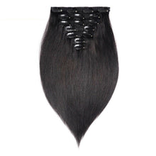 Load image into Gallery viewer, Luxury Brazilian Clip In Silky Straight Virgin Human Hair Extensions 7pcs 120g
