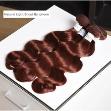 Load image into Gallery viewer, Luxury Peruvian Dark Auburn #33 Body Wave Virgin Human Hair Extensions 10A
