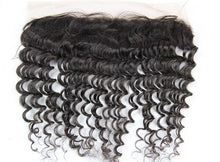 Load image into Gallery viewer, Luxury Virgin Malaysian Deep Wave 13x4 Lace Frontal Closure 13x4 Virgin Human Hair 7A
