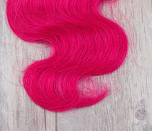 Load image into Gallery viewer, Luxury Peruvian Hot Pink Dark Root Ombre Body Wave Virgin Human Hair Extensions
