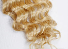 Load image into Gallery viewer, Luxury Deep Wave Brazilian Blonde Dark Roots Ombre Virgin Human Hair + Closure
