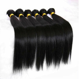 Luxury Silky Straight Brazilian Virgin Human Hair Extensions 7A Weave Weft