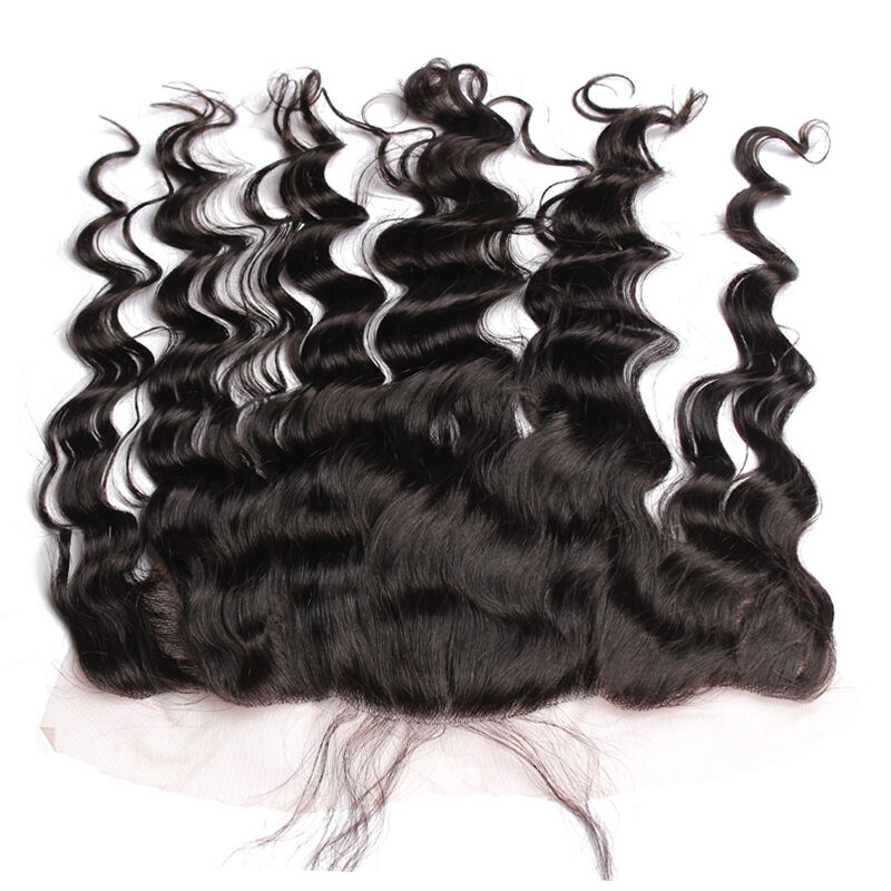 Luxury Virgin Peruvian Loose Wave 13x4 Lace Frontal Closure 13x4 Virgin Hair 7A