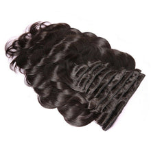 Load image into Gallery viewer, Luxury Brazilian Clip In Virgin Human Hair Extensions Body Wave 7pcs 120g
