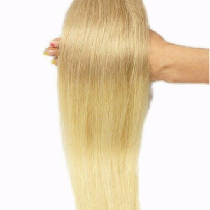 Luxury Tape In Human Hair Extensions #18/613 Balayage Blonde Straight 40pcs 100g