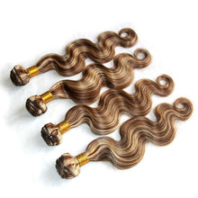 Load image into Gallery viewer, Luxury Body Wave Peruvian Brown Piano #8/613 Highlight Human Hair Extensions
