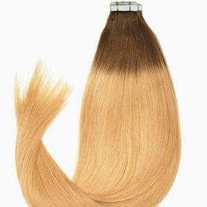 Luxury Tape In Human Hair Extensions #4/18 Ombre Straight 40pcs 100g