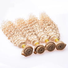 Load image into Gallery viewer, Luxury Deep Wave Peruvian Bleach Blonde #613 Virgin Human Hair Extensions

