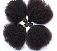 Load image into Gallery viewer, Luxury Afro Kinky Curly Peruvian Virgin Human Hair Extensions 7A Weave Weft
