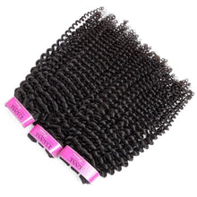 Load image into Gallery viewer, Luxury Kinky Curly Malaysian Virgin Human Hair Extensions 7A Weave Weft
