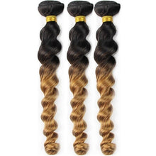 Load image into Gallery viewer, Luxury Loose Wave Brazilian Blonde #27 Ombre Virgin Human Hair Extensions Weave
