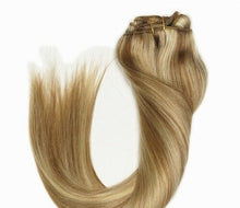 Load image into Gallery viewer, Luxury 100g Weft Human Hair Extensions #10/613 Silky Straight Piano Highlights
