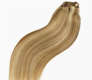 Luxury 100g Weft Human Hair Extensions #10/613 Silky Straight Piano Highlights