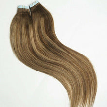 Load image into Gallery viewer, Luxury Tape In Human Hair Extensions #4/27 Balayage Ombre Straight 40pcs 100g
