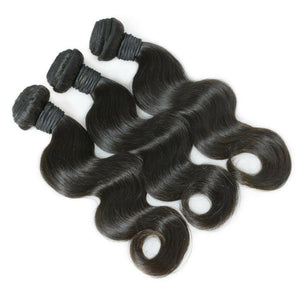 Luxury Body Wave Malaysian Virgin Human Hair Extensions Wavy 7A Weave Weft