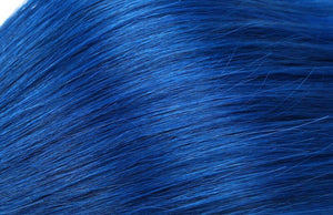 Luxury Dark Roots Blue Straight Brazilian Ombre Virgin Human Hair Extensions