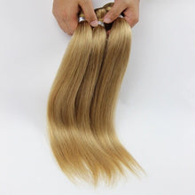 Load image into Gallery viewer, Luxury Brazilian Silky Straight Honey Blonde #27 Virgin Human Hair Extensions
