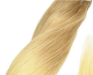 Luxury Clip In Human Hair Extensions Balayage #18/613 Remy Ombre Straight 120g